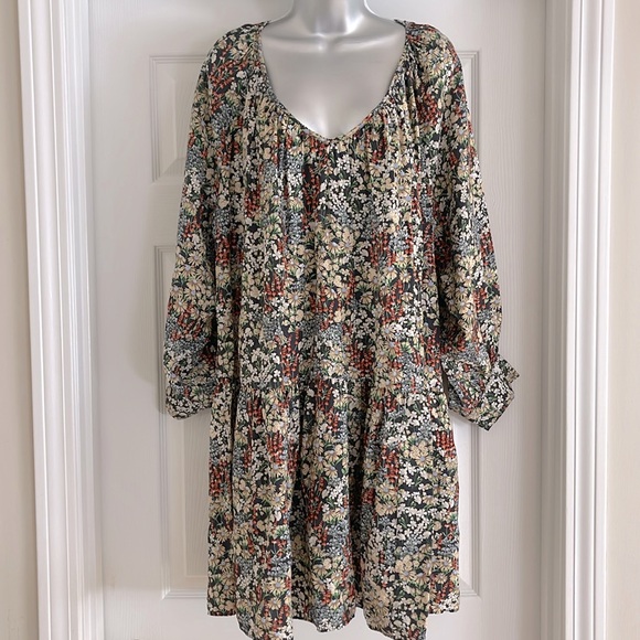 🍁 3/$15 H&M Floral Loose Fit Dress Medium - Picture 4 of 7